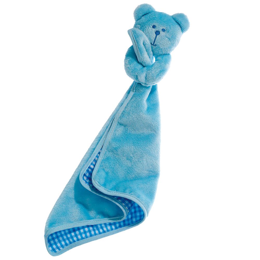 Welpen Schmusy mit Tuch - hellblau Schmusetuch für Welpen - Welpenspielzeug