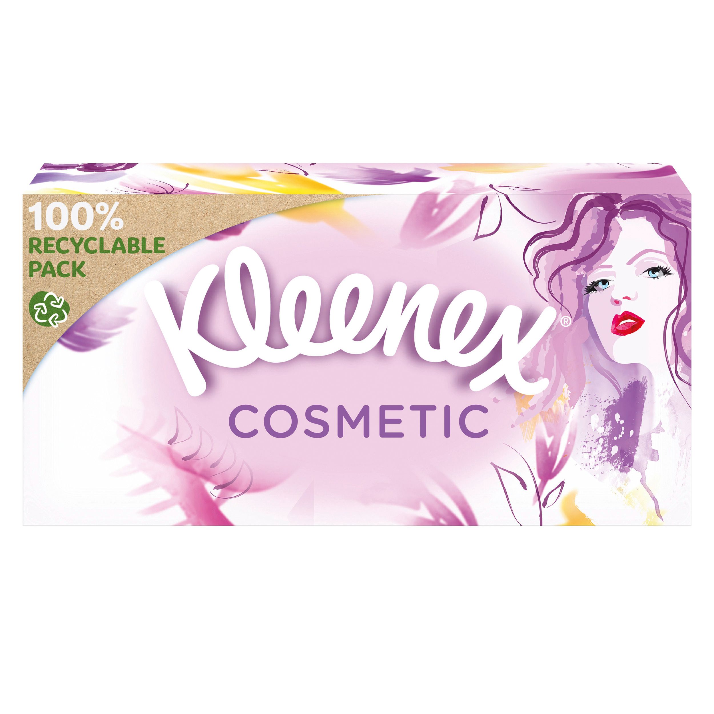Kleenex Cosmetic Kosmetiktücher-Box Taschentücher extra-weich 3-lagig