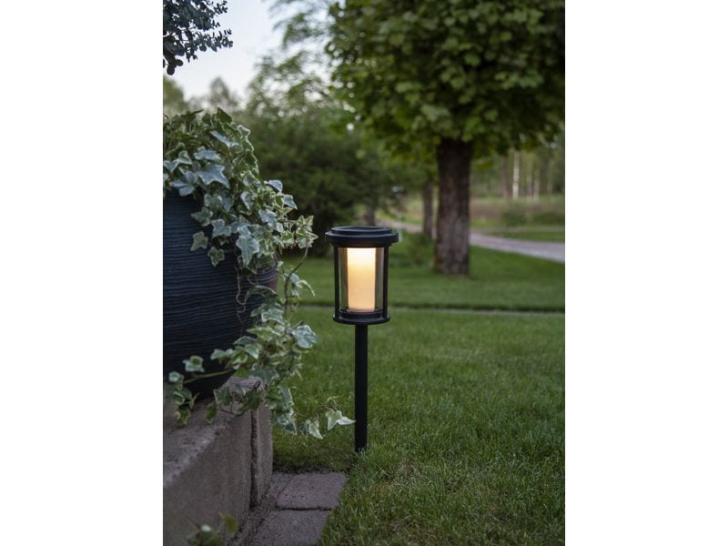 Star Trading Gartenlicht Solar Bollard Alippa, 44 cm, Schwa Solarpollerleuchte