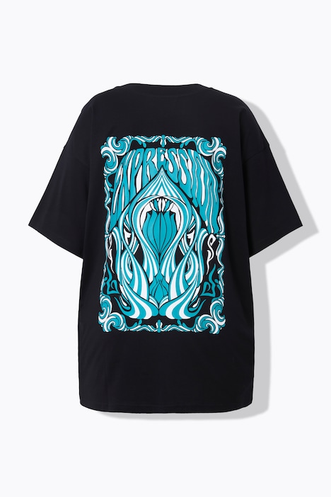 T-Shirt, Oversized, Rückenprint