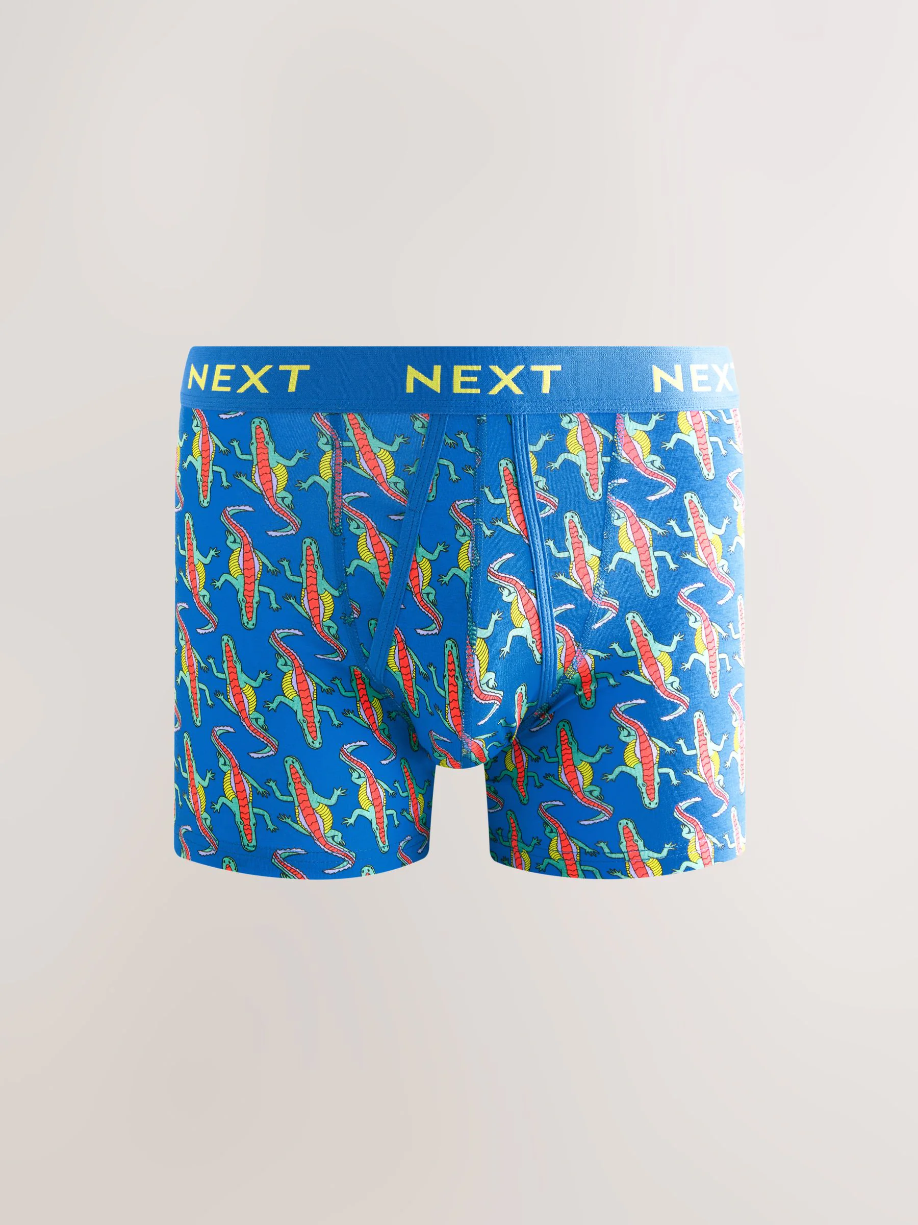 Geel/rood/paars Animal Conversational print - Boxershorts met A-voorkant