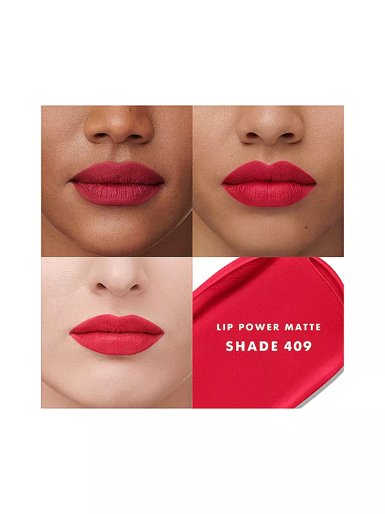 GIORGIO ARMANI COSMETICS Lippenstift - Lip Power Matte (409) dunkelrot