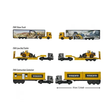 Majorette Volvo Transporter, 1 Stück, 3-fach sortiert
