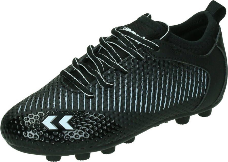 Hummel Zoom FG Jr. voetbalschoenen zwart wit Imitatieleer 27