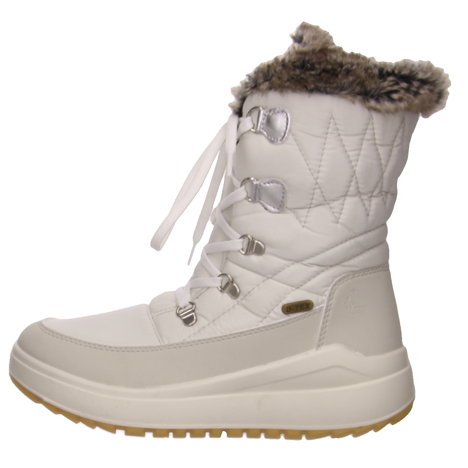 Lackner Schnürstiefel weiß weiss/weiss kombi