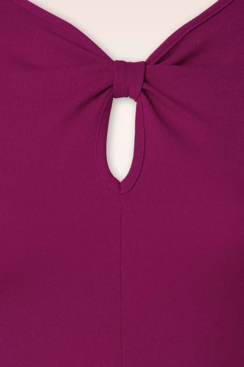 Vintage Chic for Topvintage Lucia swing jurk in amarant