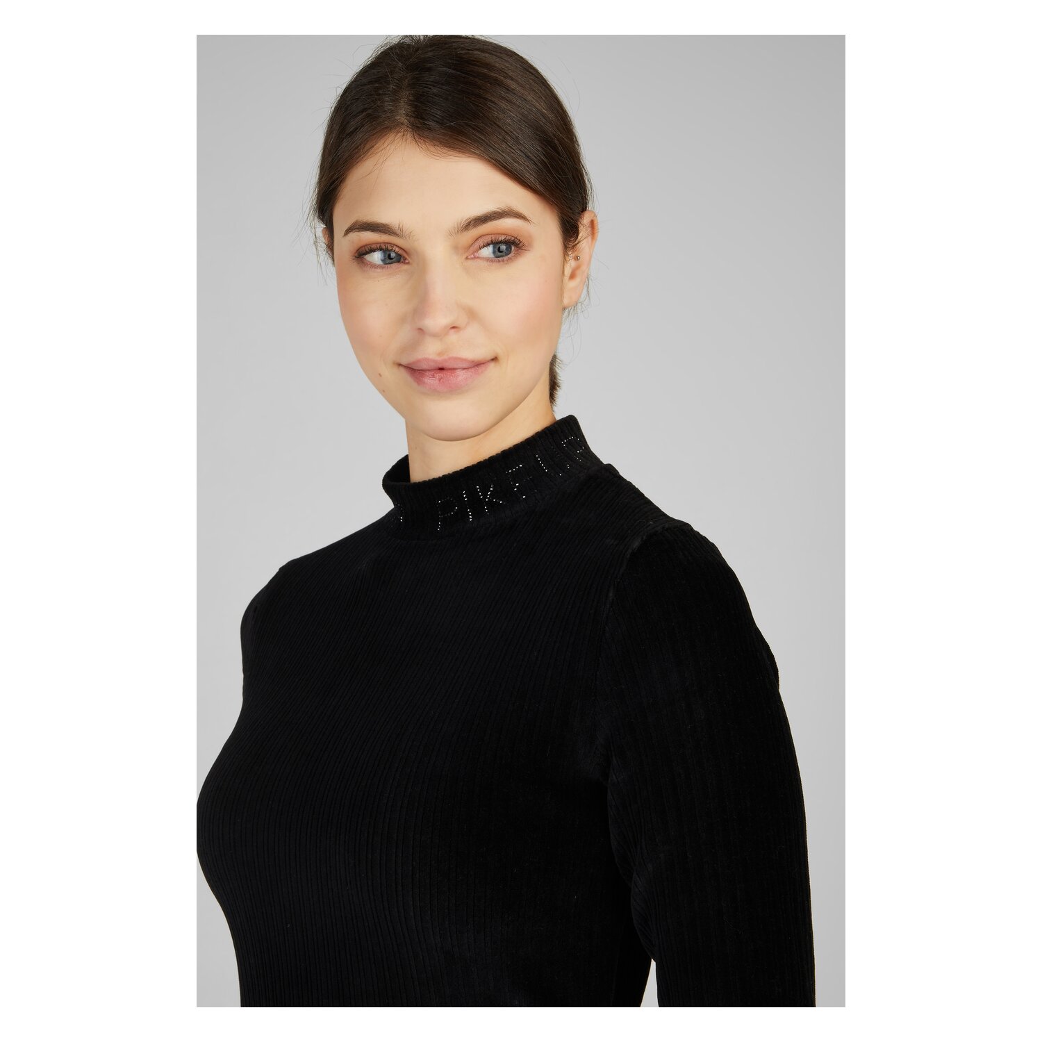 PIKEUR Selection Ripp Shirt  - black velvet