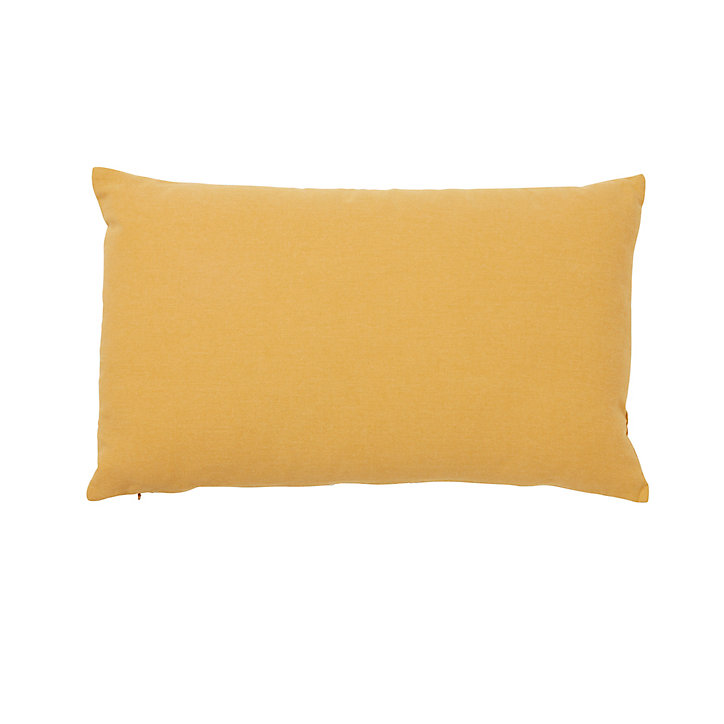 Coussin Amun Effet brodé 50x30cm GoodHome Ocre