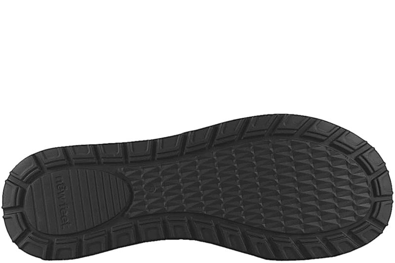 NEW FEET SKO I SORT PRÆGET NUBUCK