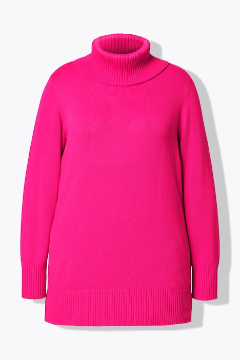 Pullover, A-Linie, Rollkragen