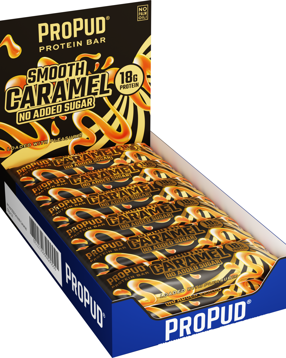 NJIE ProPud Proteinbar - Smooth Caramel 12x55g