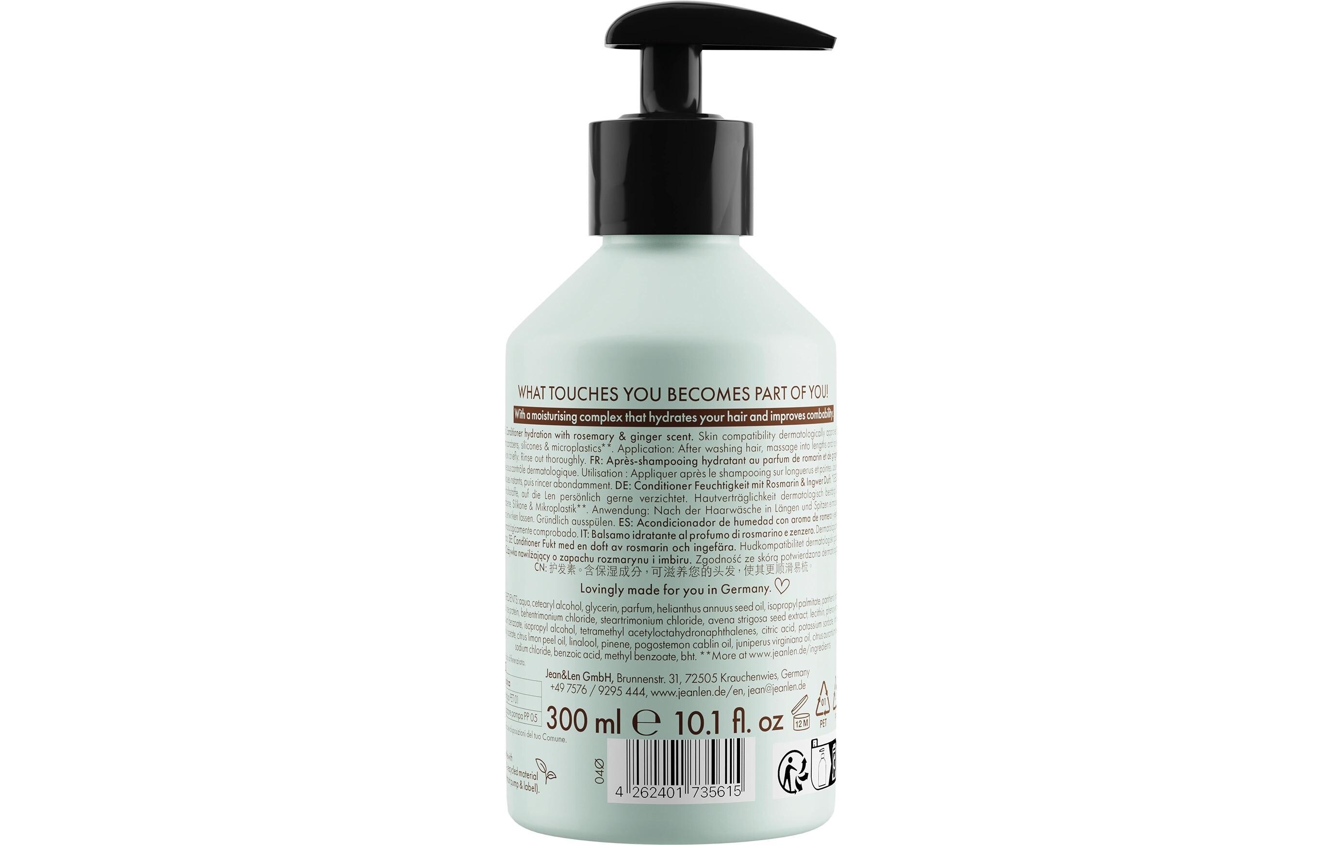 Haarspülung Rosemary & Ginger 300 mlNatürlicher Conditioner für natürlichen Glanz und bessere Kämmbarkeit