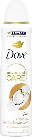 Dove - Advanced Care - Anti-Transpirant Deodorant Spray - Coconut & Jasmine Flower - 6 x 150 ml