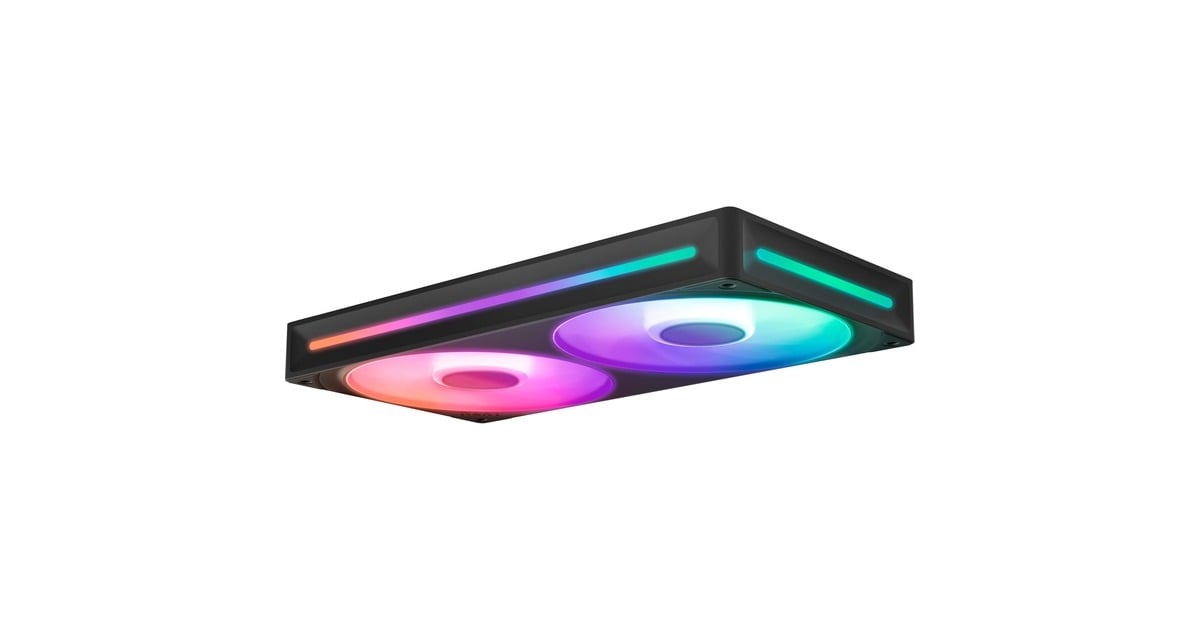 NZXTF240 RGB CORE case fans  (Zwart, 2 stuks, 240 x 120 x 26 mm)