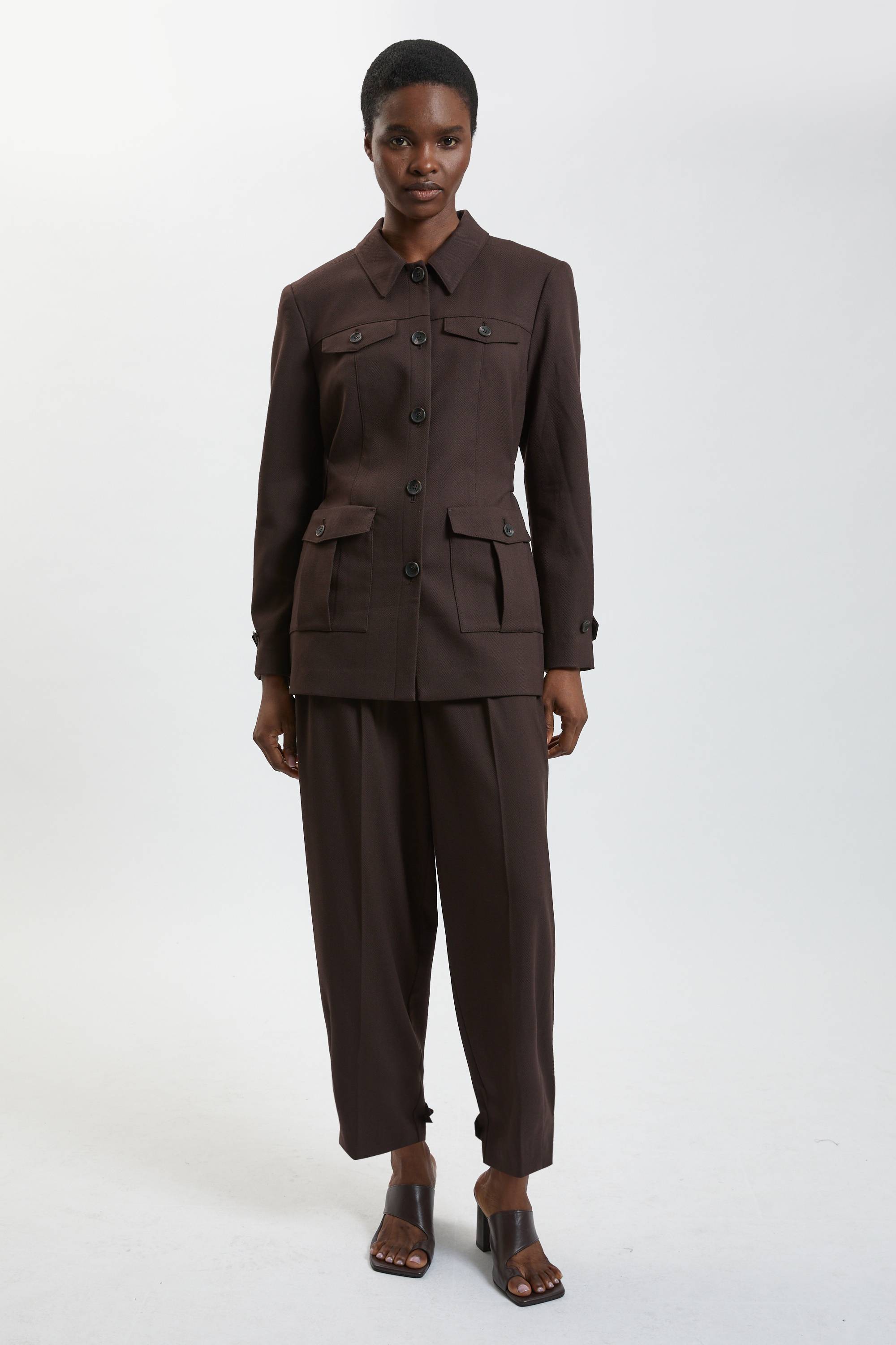 KarenMillen Veste Utilitaire À Texture Chevron