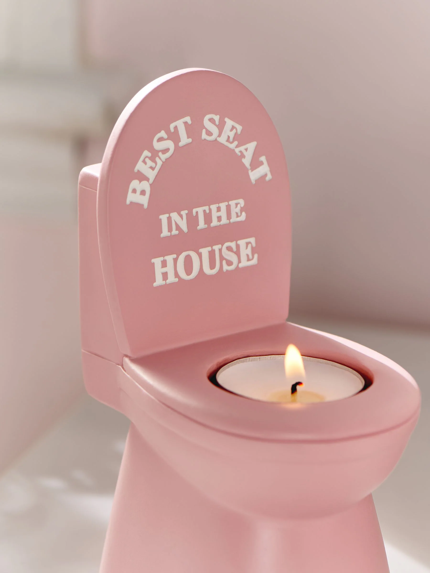Slogan Toilet Tealight Holder
