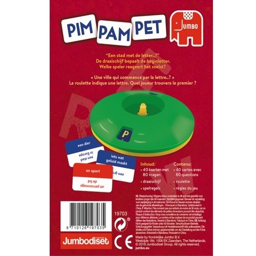 Jumbo pim pam pet - original