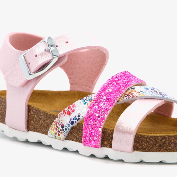 Hush Puppies meisjes bio sandalen roze glitters