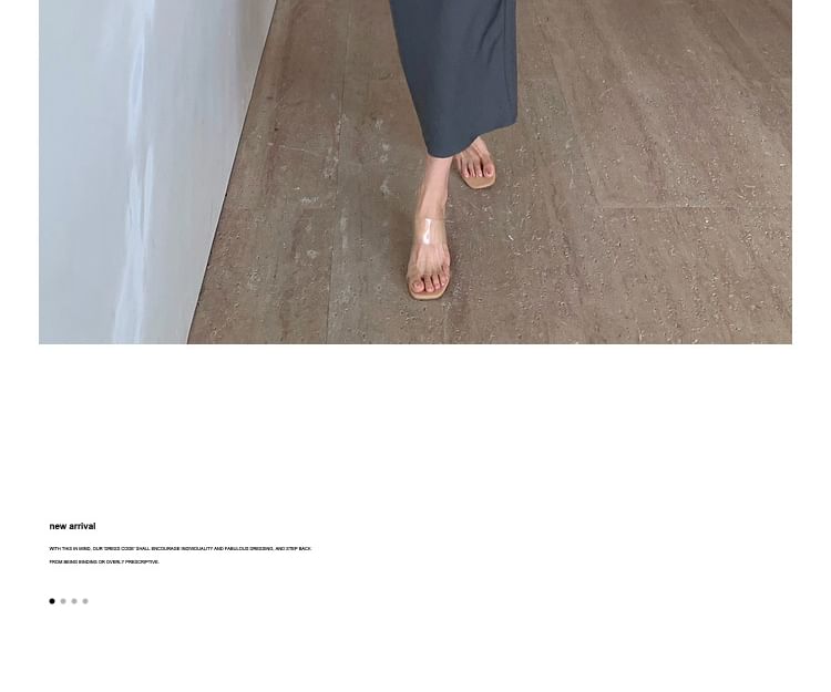 Hulkoplein - Mouwloze vierkante halslijn effen bodycon midi-jurk