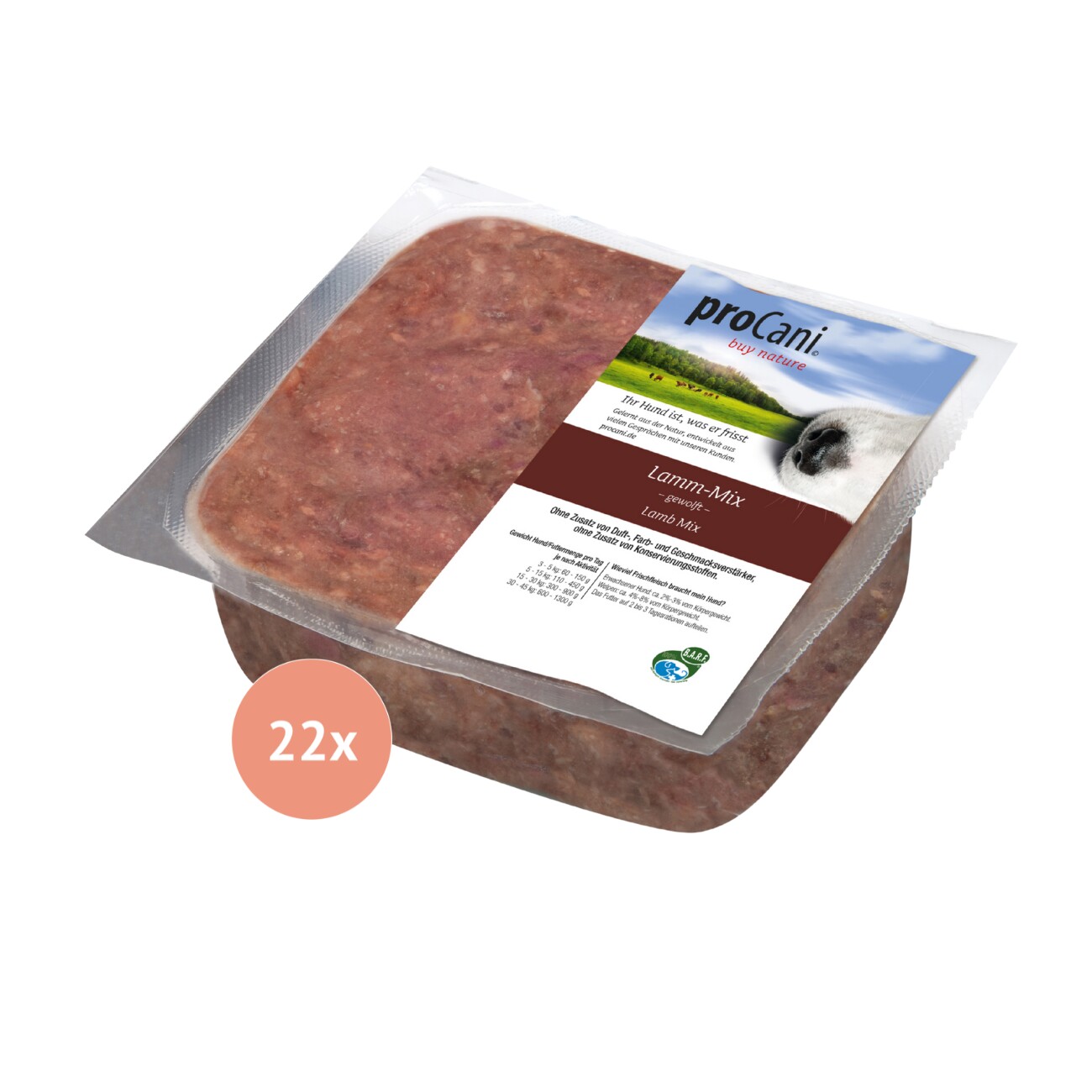 ProCani Lamm-Mix 22x500 g