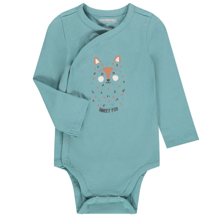 Lot de 7 bodies en jersey imprimé fantaisie pour bébé garçon - Vert