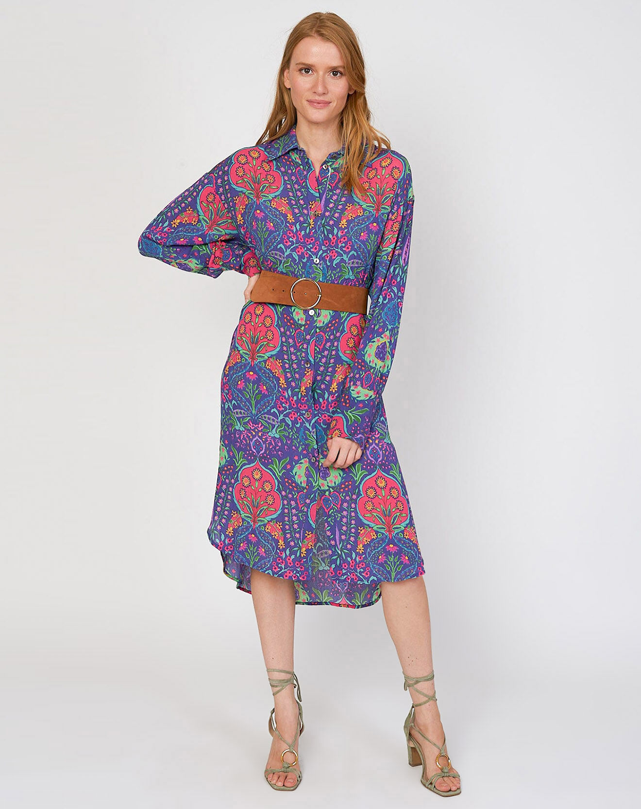 Derhy Robe Chérie imprimée marine
