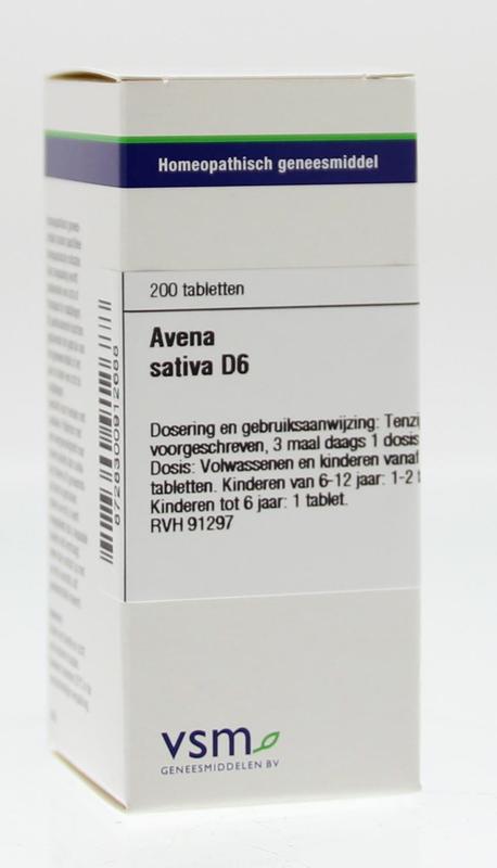 VSM Avena sativa D6 200tab