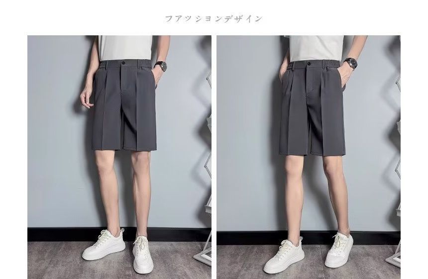 Loansk - Hoge taille effen shorts