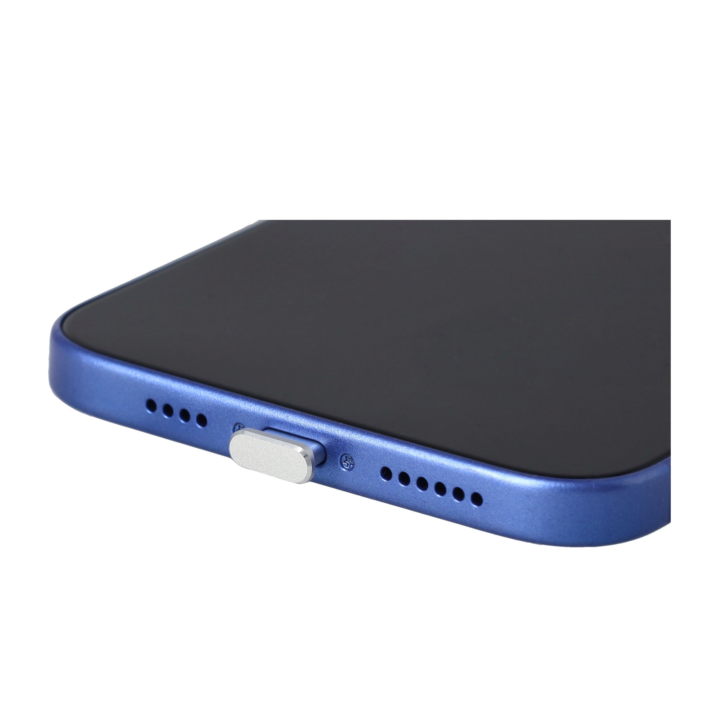 (3er Set) USB C Anti-Staub Metall Schutzstecker Anschlusskappen für Laptop / Notebook / Smartphones - Silber