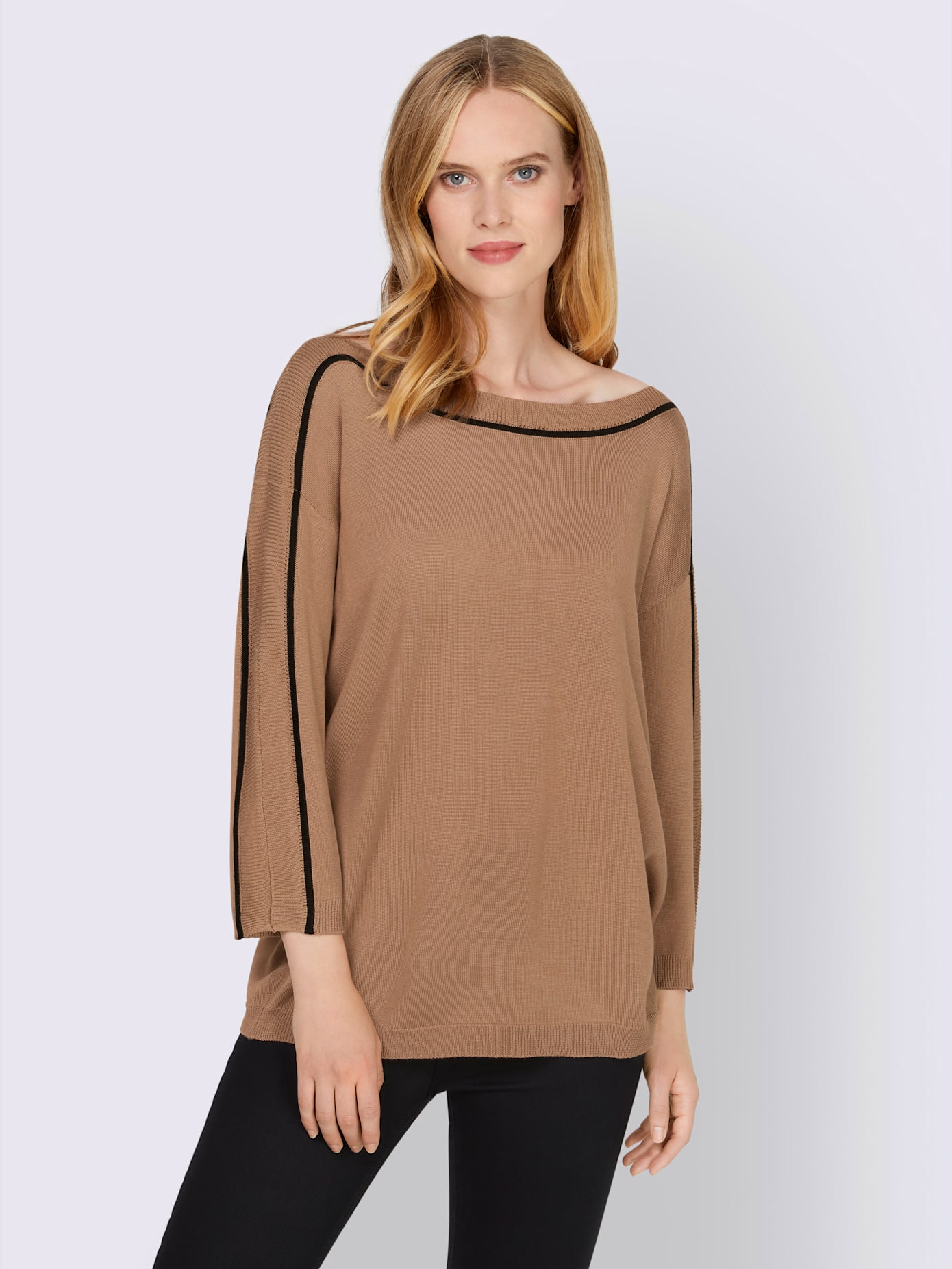 Pull encolure en u discrète
