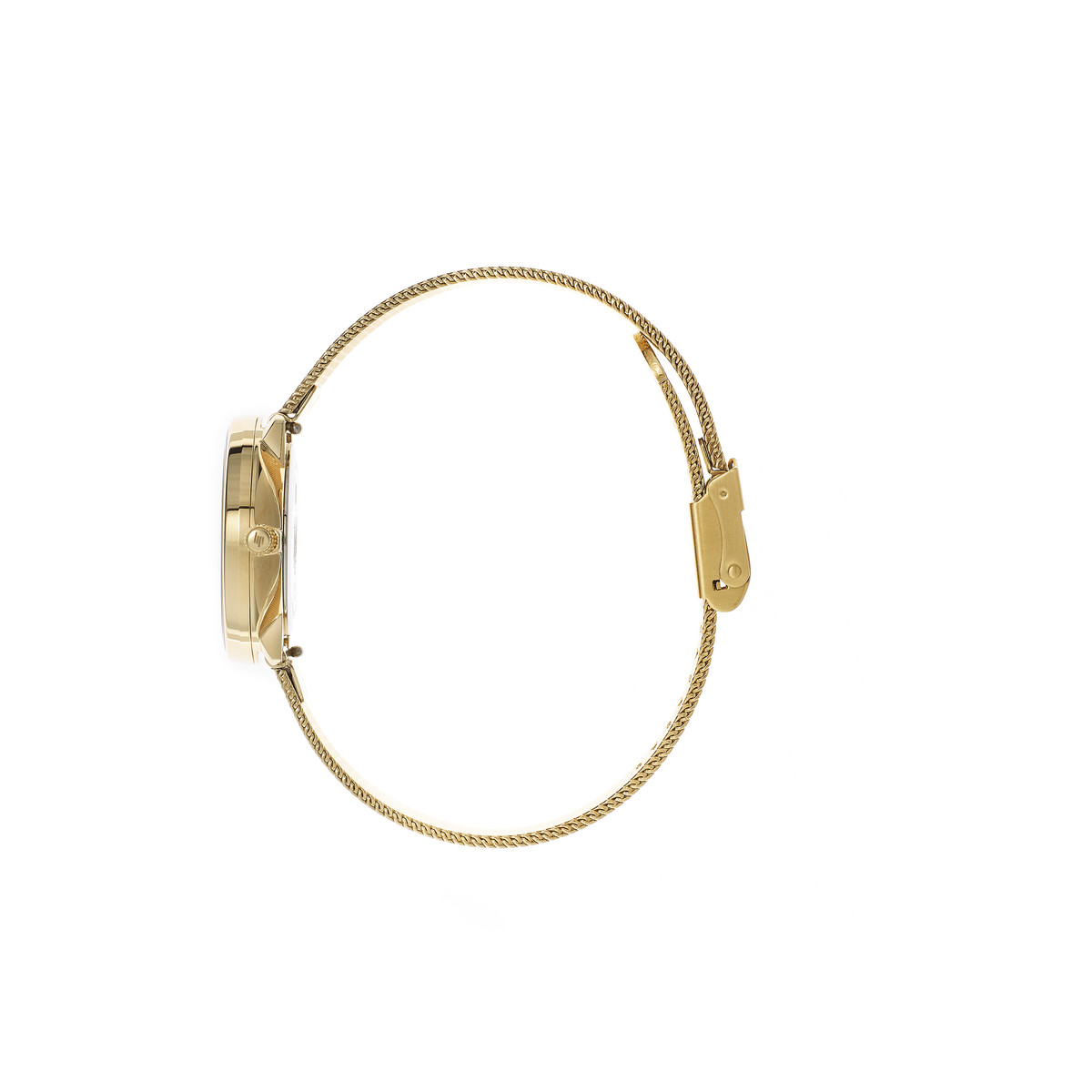 Montre Lip mixte acier doré