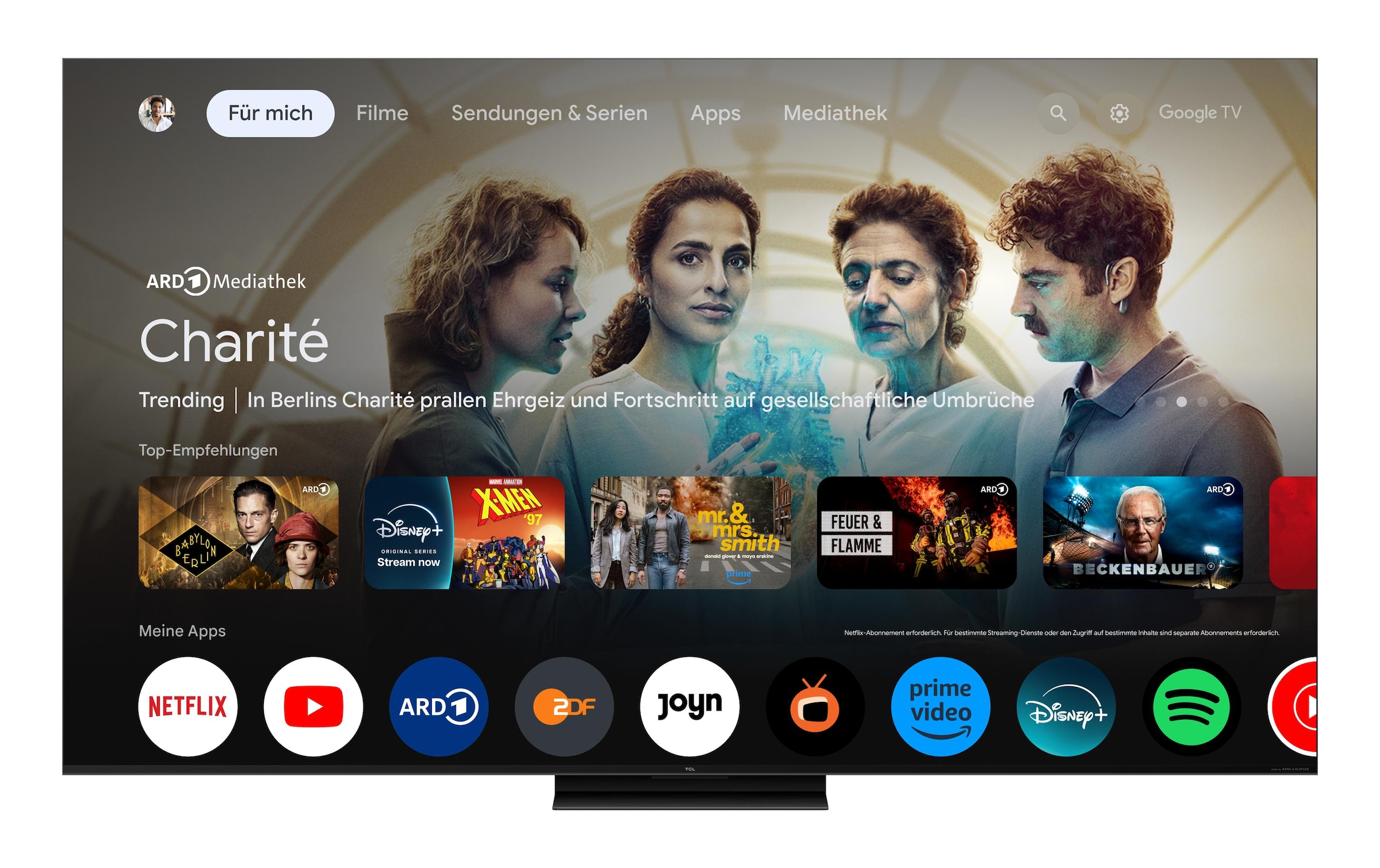 TCL QLED-Fernseher »85C7K« 216 cm/85 ″ Smart-TV