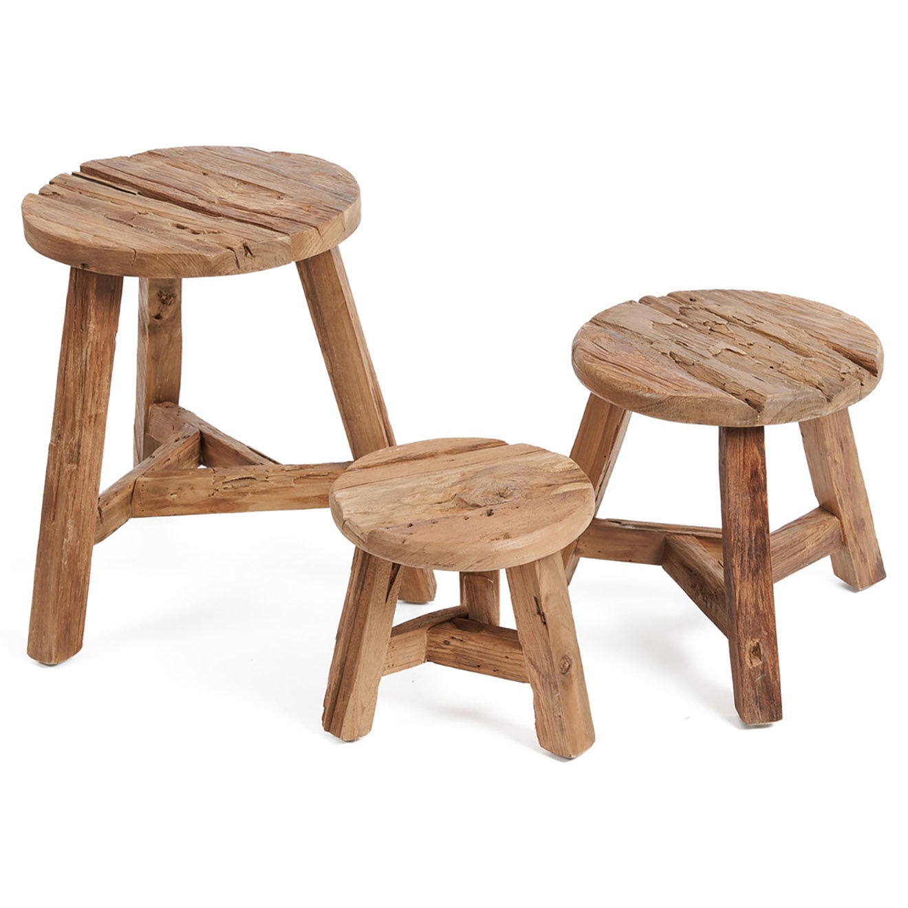 Bazar Bizar Tabouret Yatai naturelle - D.30 cm