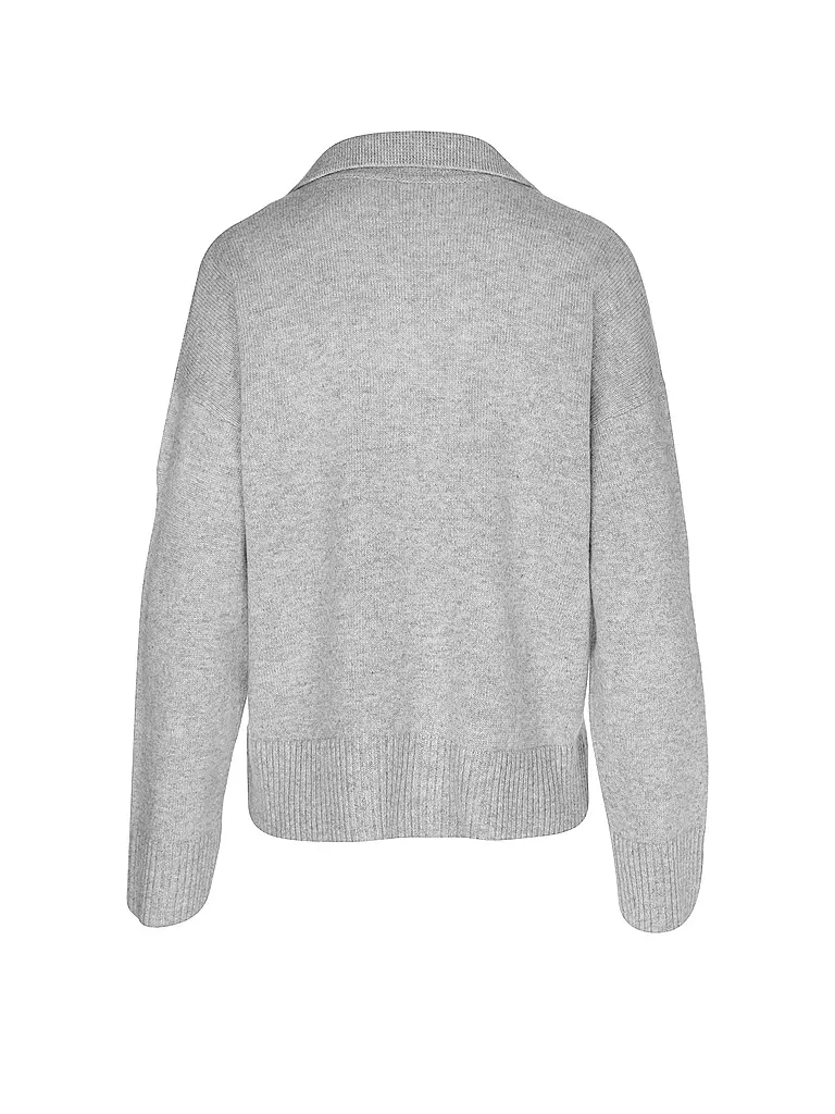 DAVIDA Kaschmirpullover  hellgrau