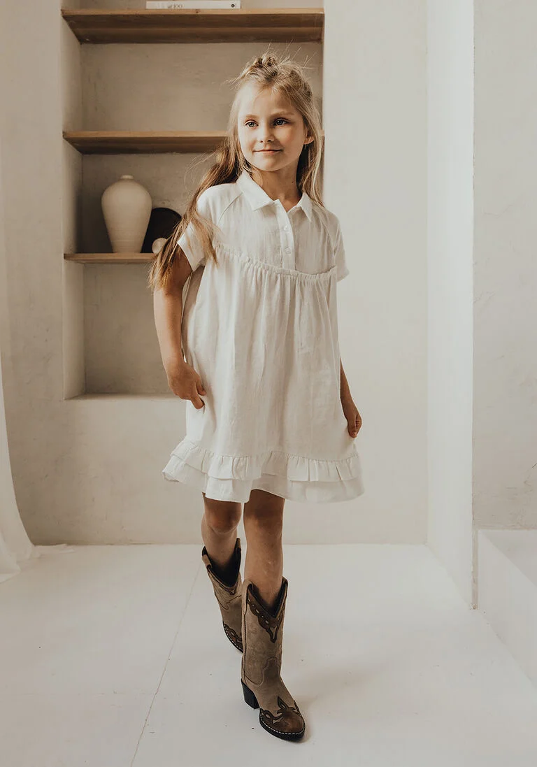 BAJE STUDIO gebroken wit baje studio mini jurk dress 2