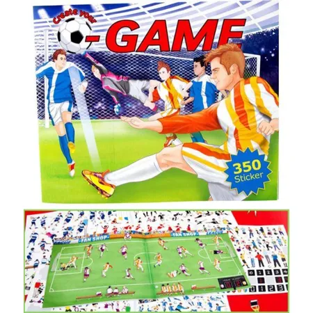 Depesche Malbuch Create your Football Game mit Stickern, sortiert