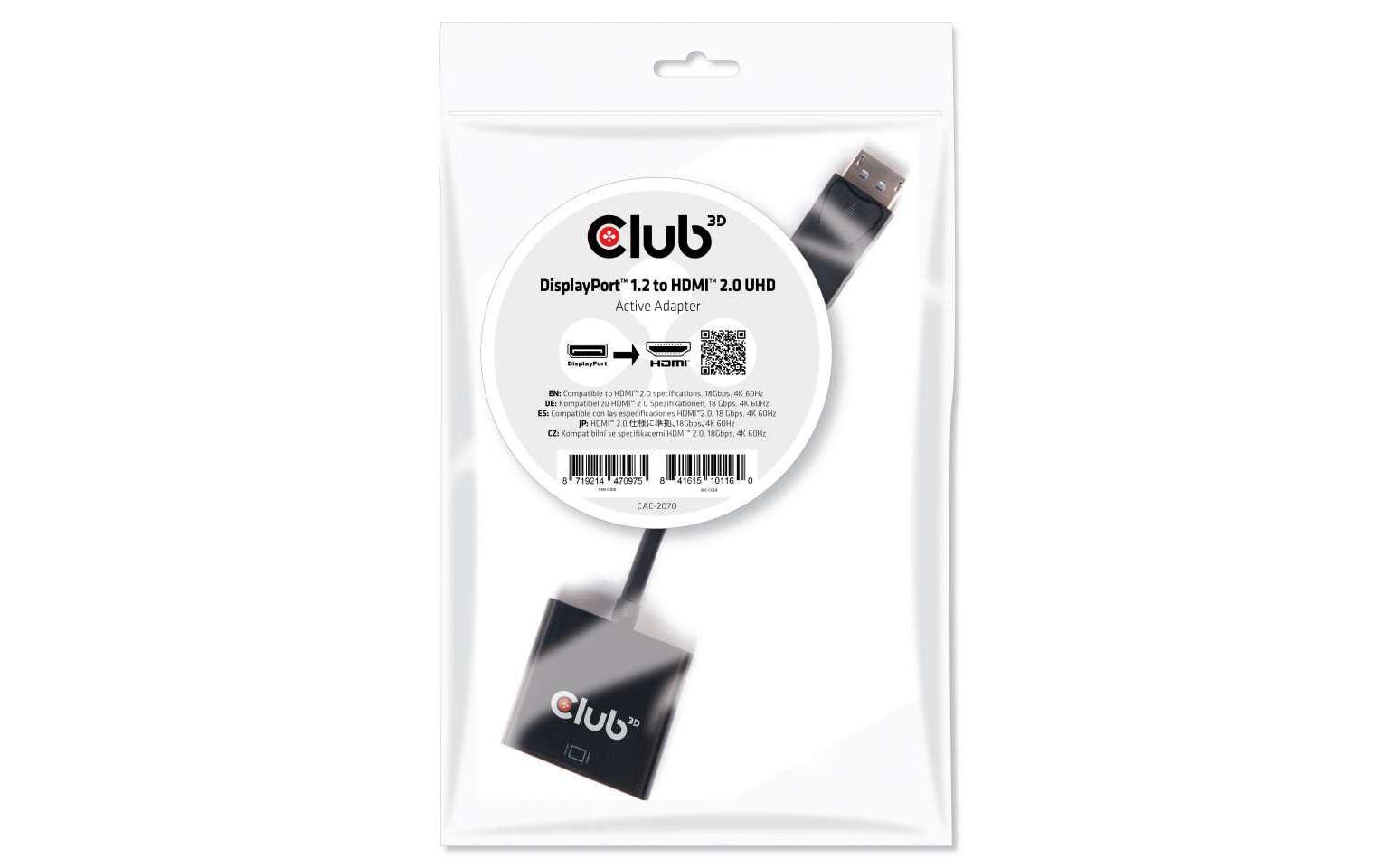 Adapter 4K DisplayPort 1.2 - HDMI 2.0