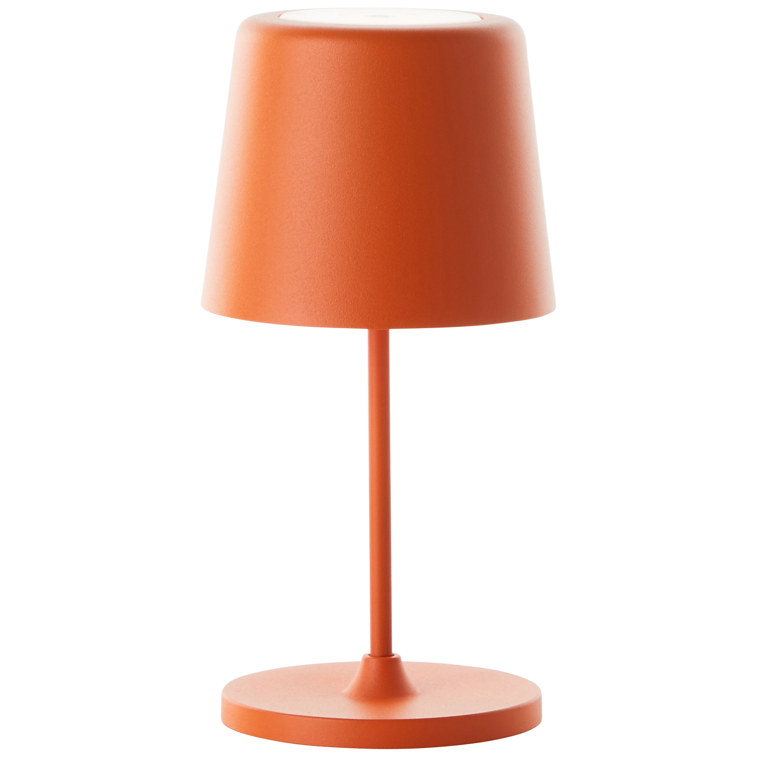 Brilliant Lampe Kaami LED Außentischleuchte 37cm orange matt Metall/Holz orange 2 W LED integriert
