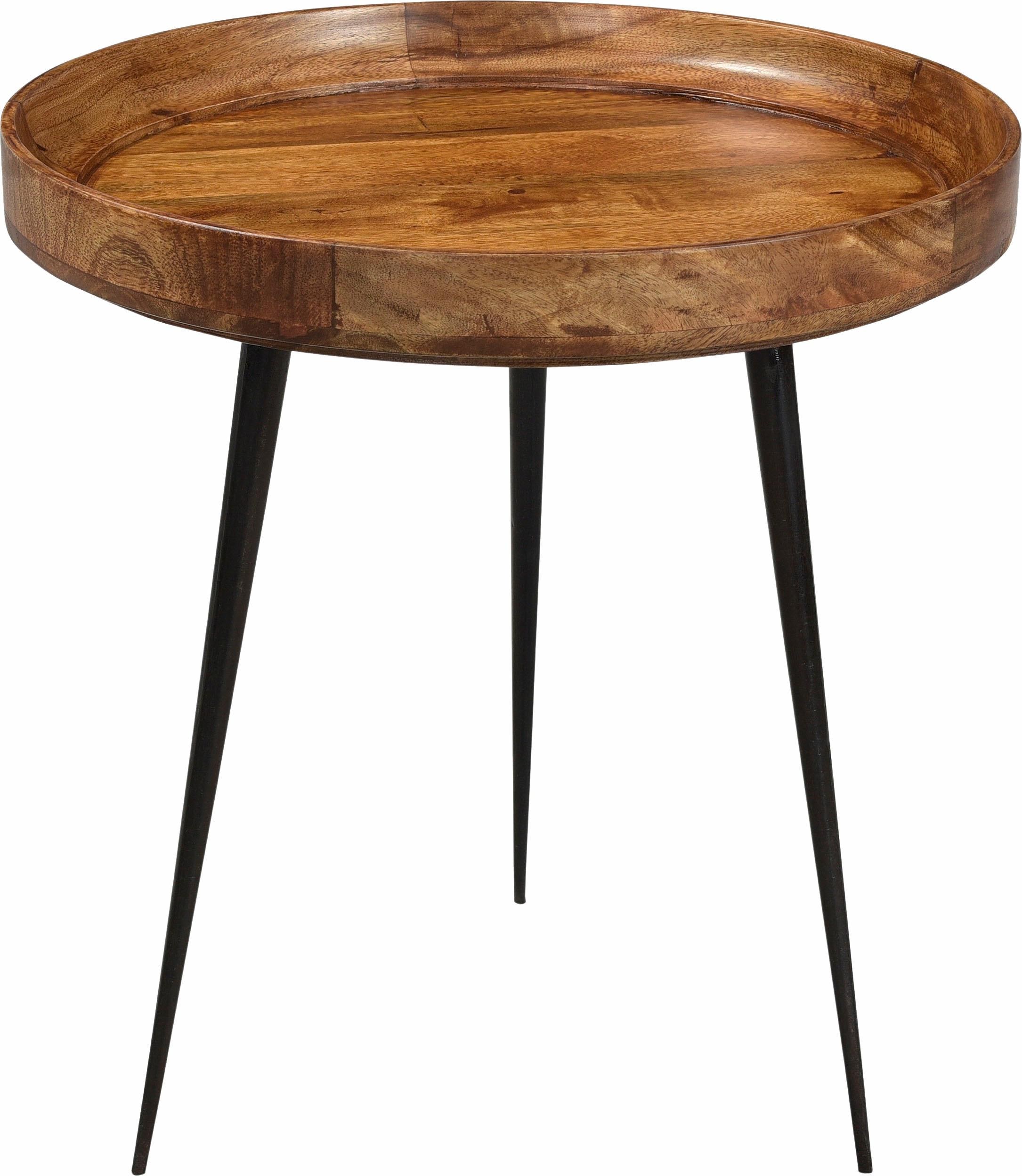 SIT Beistelltisch »This&That« mit Tablett aus Mangoholz in drei Farben