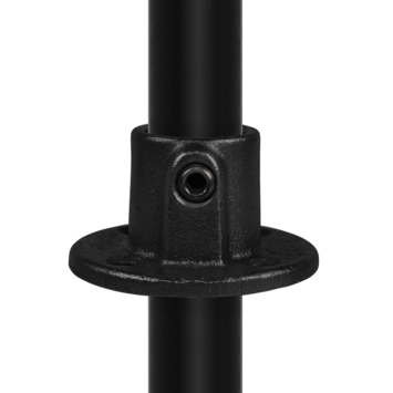 Novidade steigerbuis koppelstuk voetplaat zwart ø 21 mm