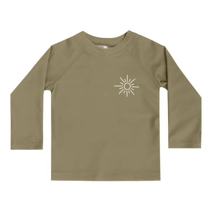 Rylee + Cru T-Shirt Anti-UV Uni | Kaki foncé