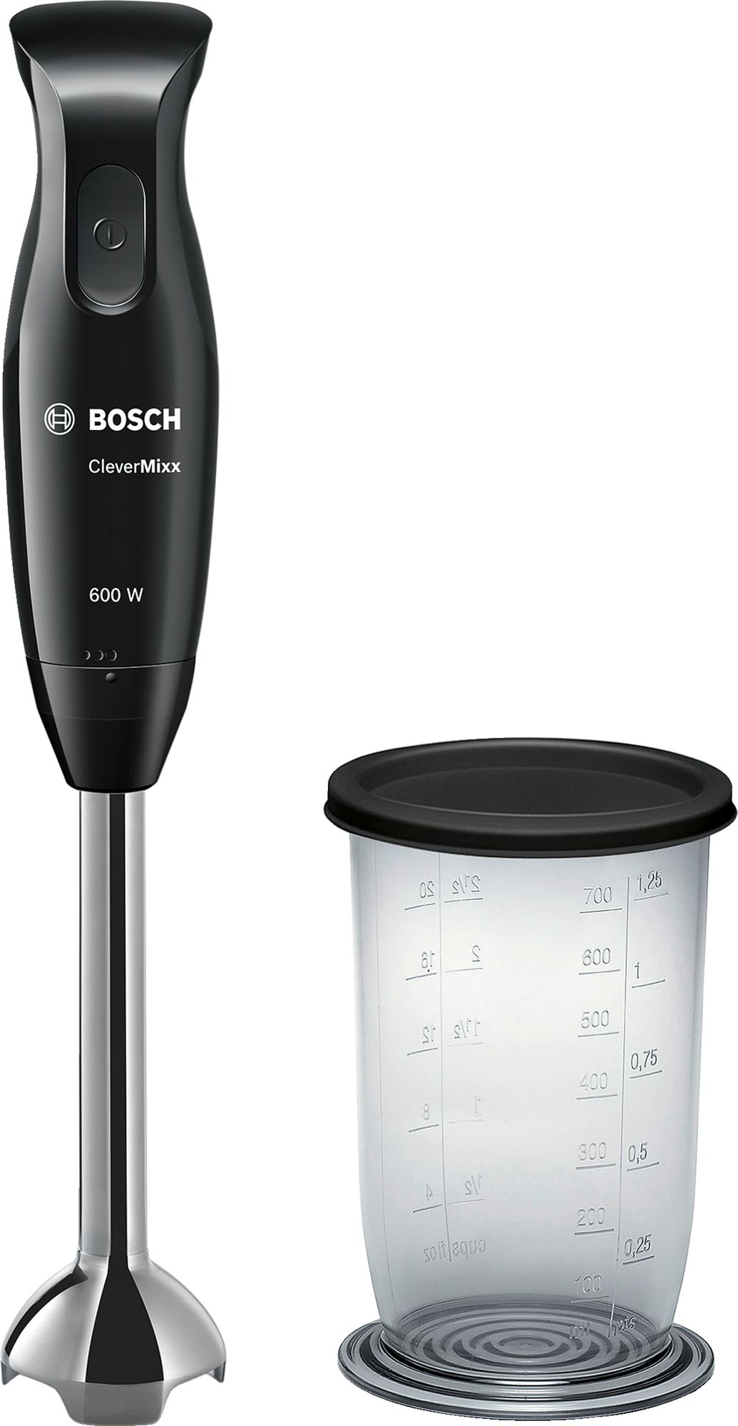 Batedeira manual CleverMixx 600W, preta/antracite MSM2610B