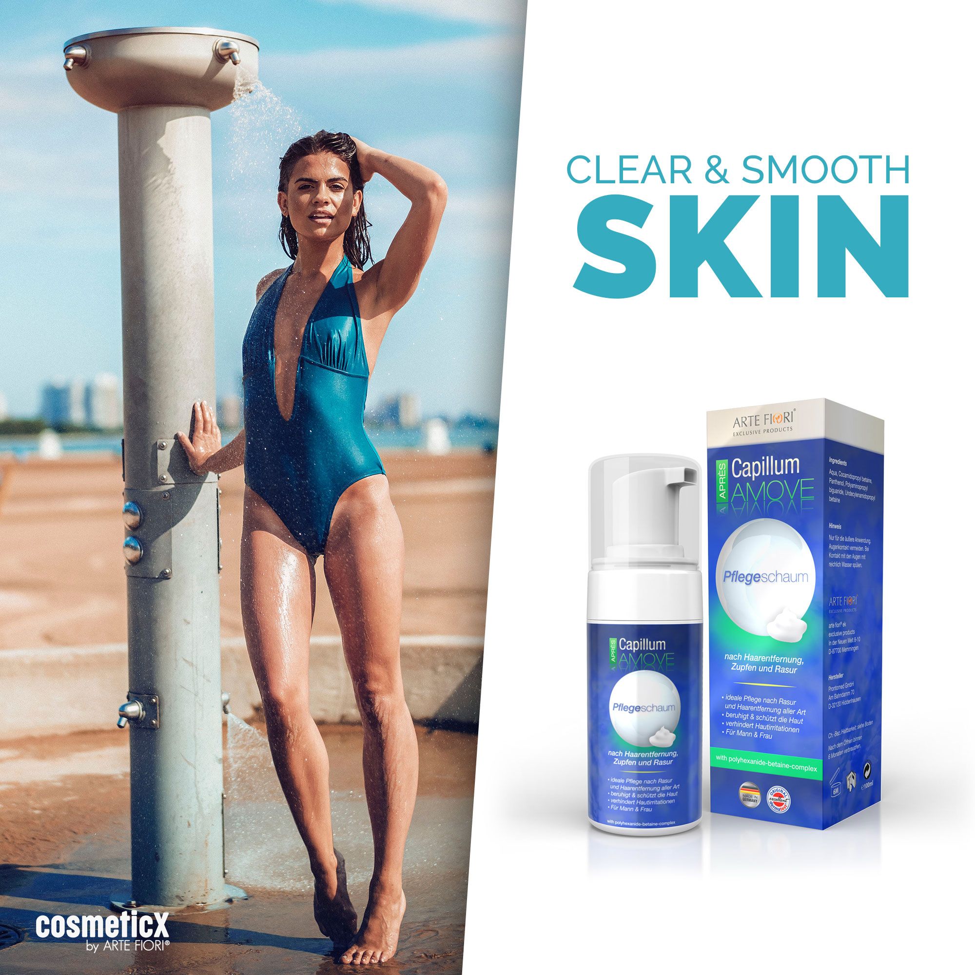 ARTE FIORI® Après After Shave Pflegeschaum für Allergiker ohne Alkohol & Alluminum
