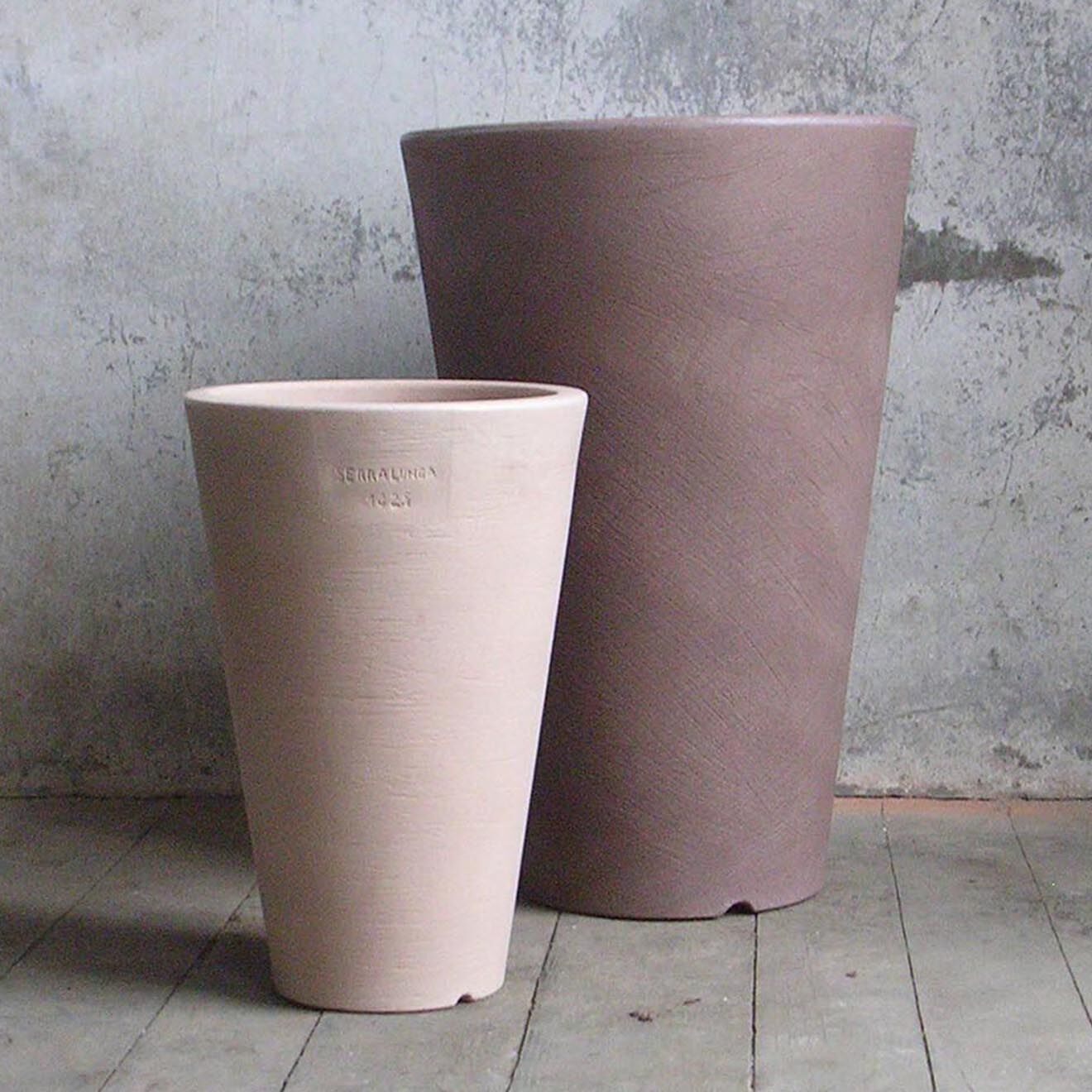 Serralunga Pot Liscio Siena blanc - D.40x60.5 cm