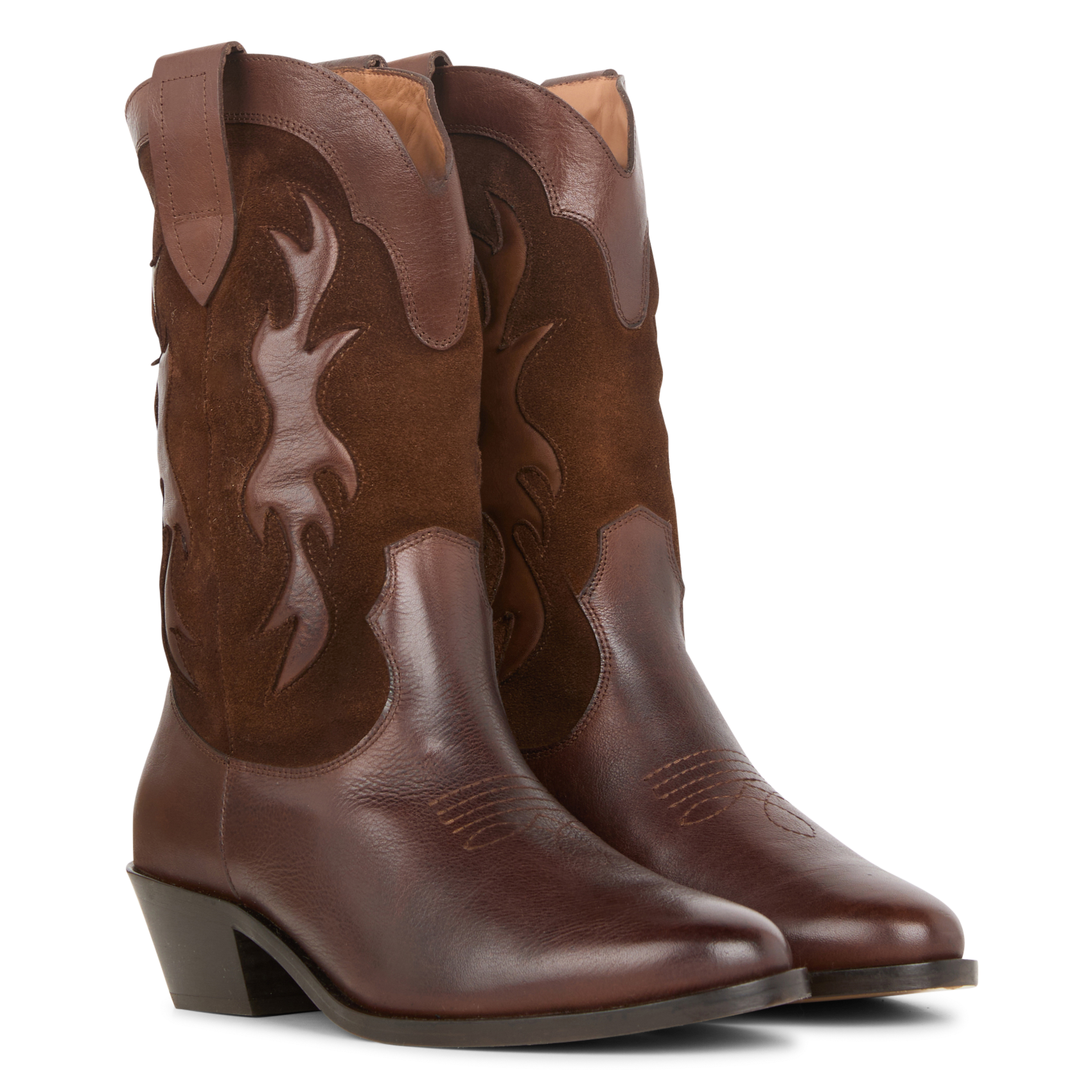 WANDA - Bottes en cuir | Marron