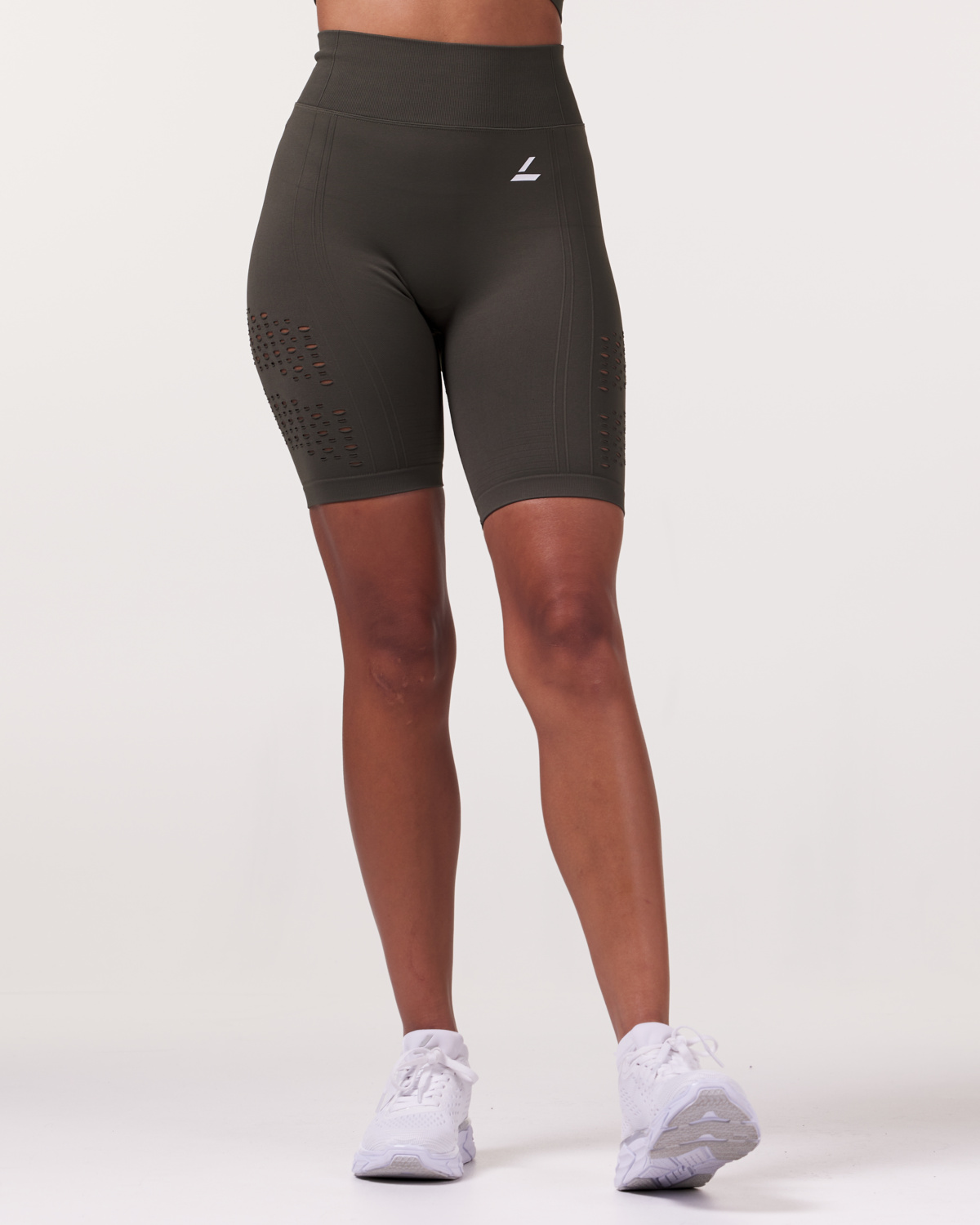 LEVITY Fade Mesh Seamless Shorts Green Forest