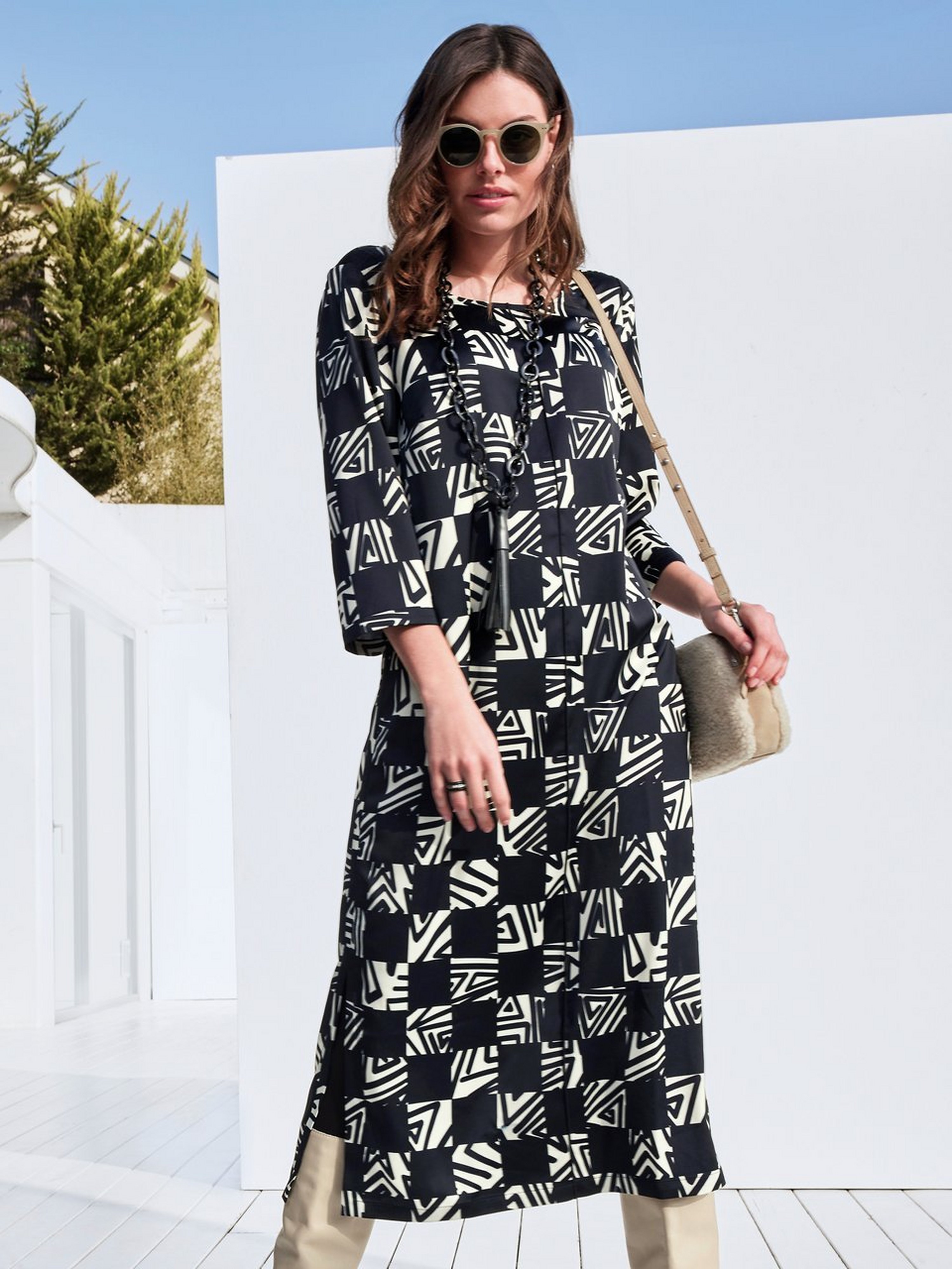 Kleid mit 3/4-Arm