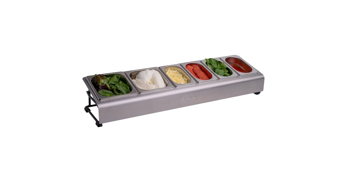 OoniPizza Topping Station kom  (Roestvrij staal, 13-delige set)