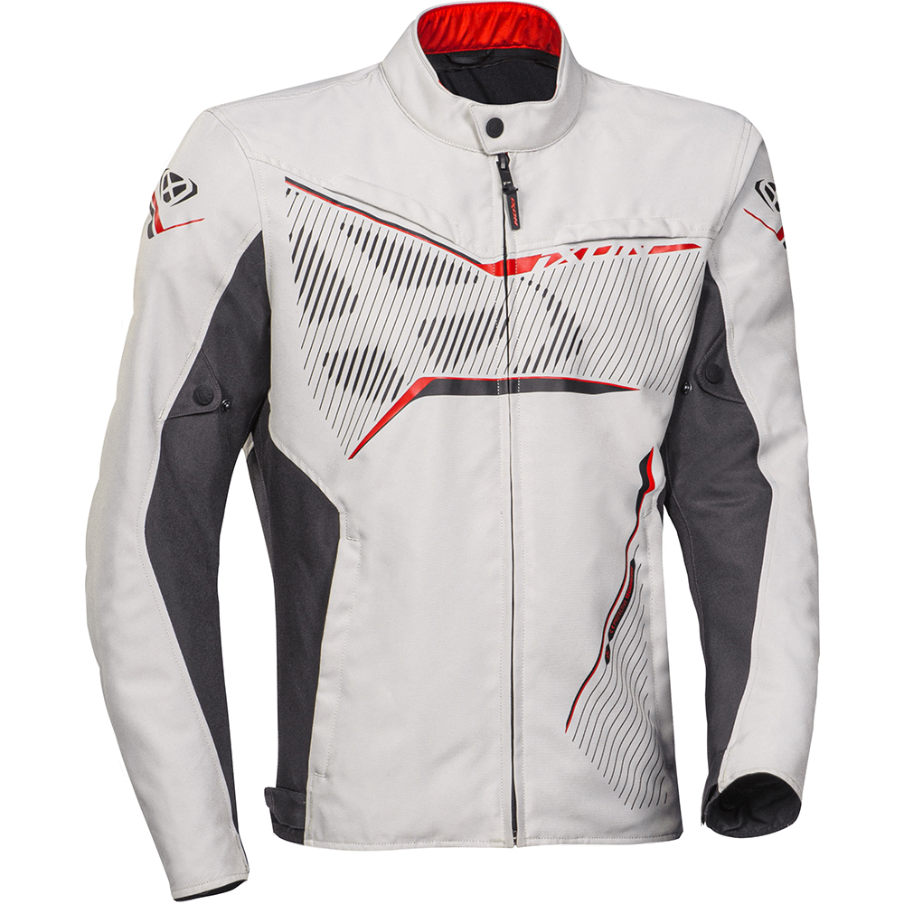 Ixon - Blouson Slash Light Gris Clair / Anthracite / Rouge