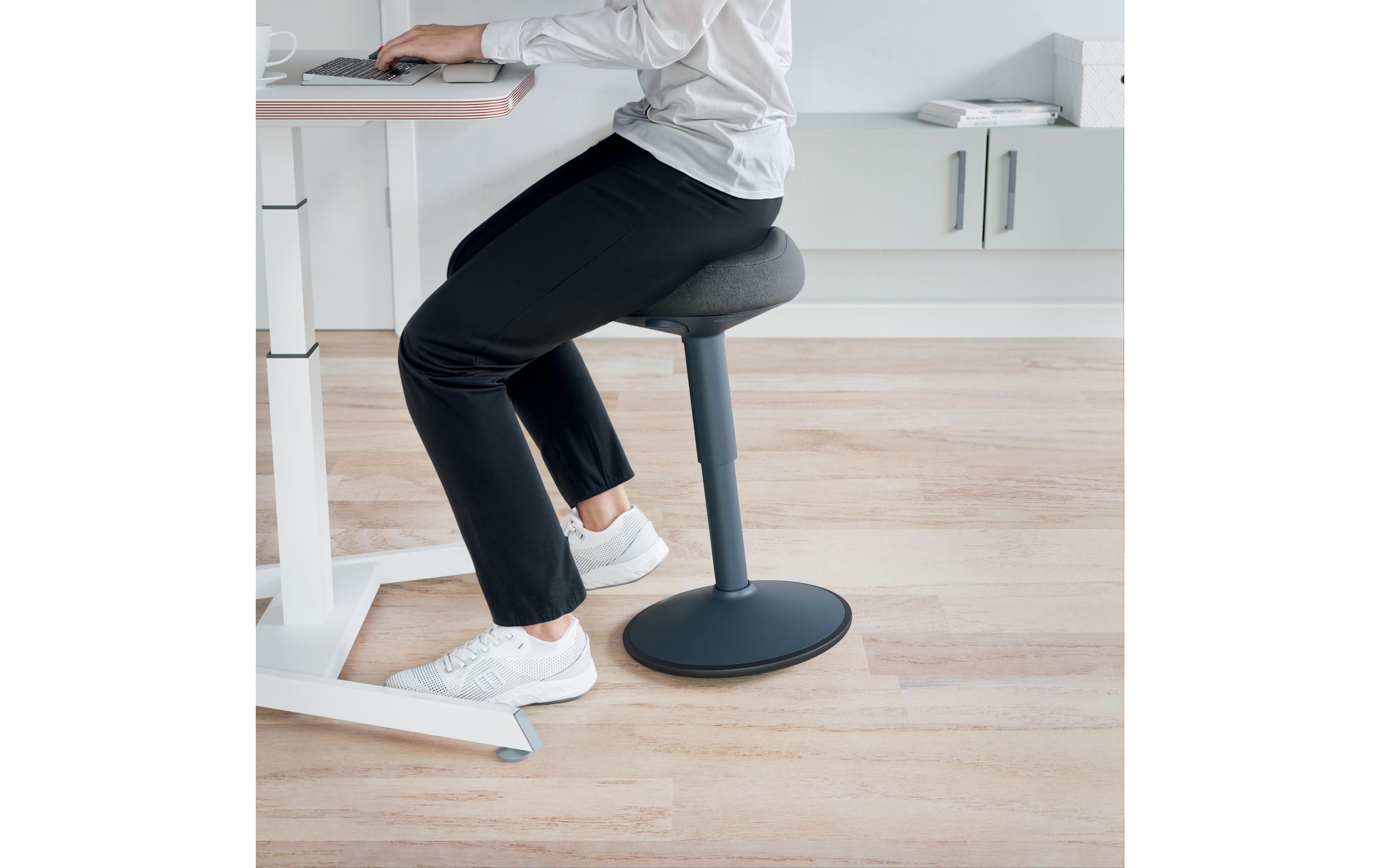 Ergo Active Sitzhocker Dunkelgrau<br>Ergonomischer Hocker
